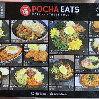 Pocha Eats - Menu as of 5/11/24 - Korean Near Me - Cerritos, California