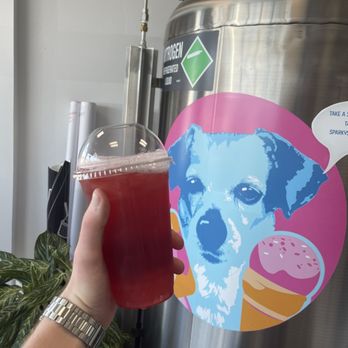 Sparky's Sweet Treats - Hibiscus strawberry boba tea - Ice Cream & Frozen Yogurt Near Me - Key Largo, Florida