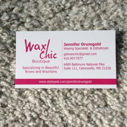 Wax Chic Boutique - Best. Eyebrow wax. Everrrr.