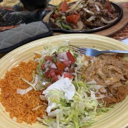 Mario Bros - Rice and Beans that came with the fajitas
