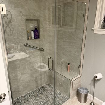 Home Improvement Industries - Bathtub conversion to curbless shower for elderly parents. - General Contractors Near Me - Montclair, California Home Improvement Industries - Bathtub conversion to curbless shower for elderly parents. - General Contractors Near Me - Montclair, California