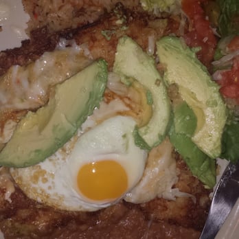 Chuy's - Elvis Chicken with Boom Boom Sauce and a fried egg and avacado! - Tex-Mex Near Me - Humble, Texas Chuy's - Elvis Chicken with Boom Boom Sauce and a fried egg and avacado! - Tex-Mex Near Me - Humble, Texas