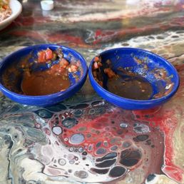 tiny salsa bowls--each one costs 50 cents tiny salsa bowls--each one costs 50 cents