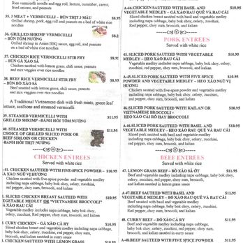 Alo Saigon - Menu as of March 13, 2019, part 3 - Vietnamese Near Me - Westfield, Massachusetts Alo Saigon - Menu as of March 13, 2019, part 3 - Vietnamese Near Me - Westfield, Massachusetts