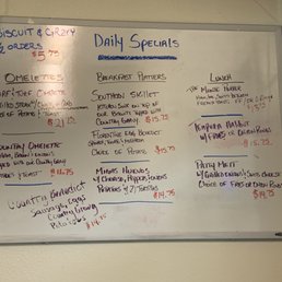 Daily specials Daily specials