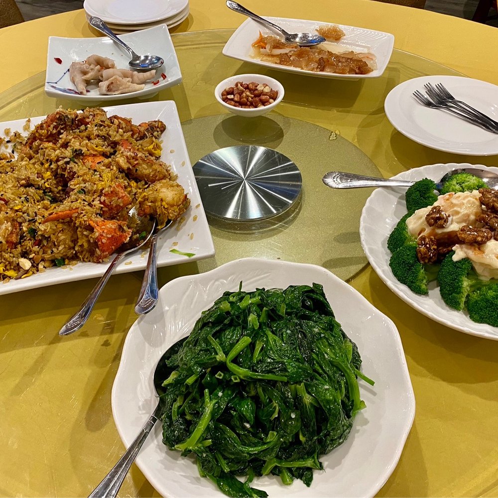 Secret Kitchen - Lobster fried rice, snow peas, House Special Walnut Shrimp - Cantonese Near Me - Flushing, New York