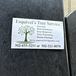 Esquivel’s Tree Service - Business card.