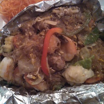 Jasmine Thai - Clear noodles with shrimp! Hot and ready for pickup and still beautiful! Can't wait!!! My fav! - Thai Near Me - Brandon, Florida