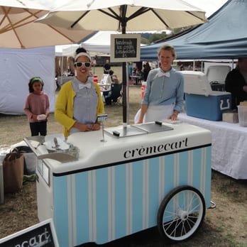 cremecart - crèmecart: Handmade ice cream sandwiches out of a retro-themed cart. Here they are at the Orcas Island Farmer's Market. - Street Vendors Near Me - Eastsound, Washington