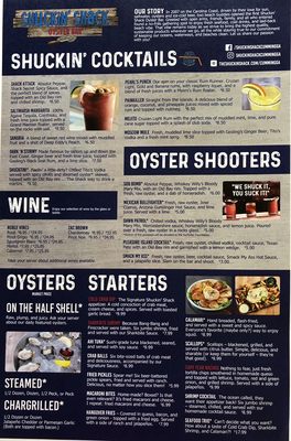 Menu photo 6 Shuckin' Shack Oyster Bar Cumming, GA Menu photo 6 Shuckin' Shack Oyster Bar Cumming, GA