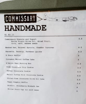 Menu photo 5 Coffee Commissary Los Angeles, CA Menu photo 5 Coffee Commissary Los Angeles, CA