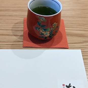 Sushi Ginza Onodera - Hot tea with envelope for your mask - Japanese Near Me - Honolulu, Hawaii Sushi Ginza Onodera - Hot tea with envelope for your mask - Japanese Near Me - Honolulu, Hawaii