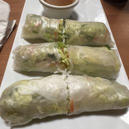 Spring rolls.