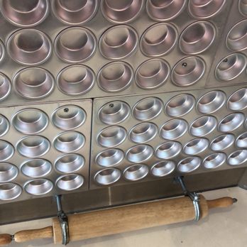 Cafe Madison - Cool attention to detail- muffin tin bar facade and rolling pin foot rests! - Breakfast & Brunch Near Me - Albany, New York
