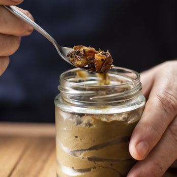 Kitchen by Mike - KBM Breakfast - Raw cacao 'breakfast mousse' - avocado, banana, dates, maple - Modern Australian Near Me - Sydney, NSW Kitchen by Mike - KBM Breakfast - Raw cacao 'breakfast mousse' - avocado, banana, dates, maple - Modern Australian Near Me - Sydney, NSW