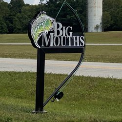 Big Mouths Restaurant - Road Sign