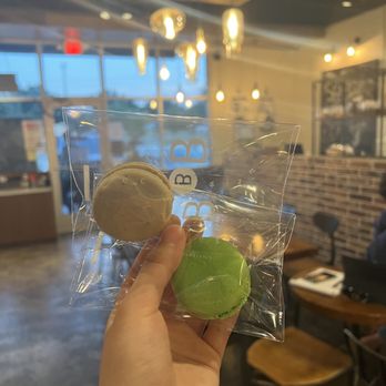 Ecclesia Bakery & Cafe - My family member and I each got a macaroon - Coffee & Tea Near Me - Carrollton, Texas