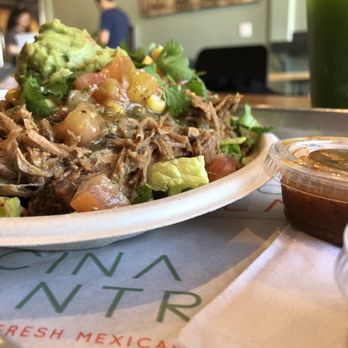 Cocina Cilantro - Pork Carnitas Bowl (side view) - Mexican Near Me - Glendale, California