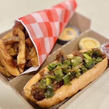 Wurstküche - Louisiana Hot Link, Groot Fries - Hot Dogs Near Me - Los Angeles, California Wurstküche - Louisiana Hot Link, Groot Fries - Hot Dogs Near Me - Los Angeles, California