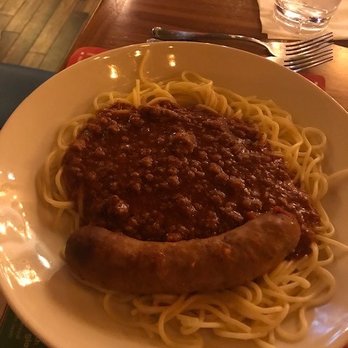 The Old Spaghetti Factory - Italian Sausage with Meat Sauce - Italian Near Me - Carmel, Indiana The Old Spaghetti Factory - Italian Sausage with Meat Sauce - Italian Near Me - Carmel, Indiana