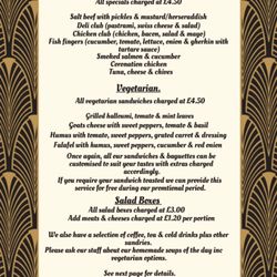 Bungaroosh Cafe - Special and Vegetarian Sandwiches