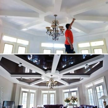 Azure Ceilings - Azure ceiling system . Before and after . - Interior Design Near Me - Honolulu, Hawaii