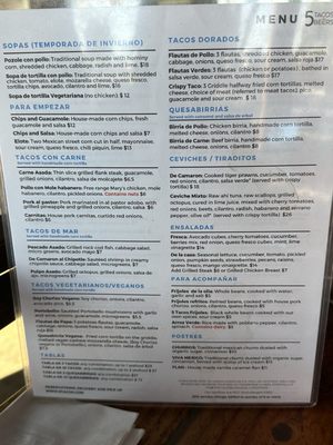 Menu photo 8 5 Tacos and Beers Albany, CA
