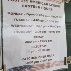 American Legion - Current hours