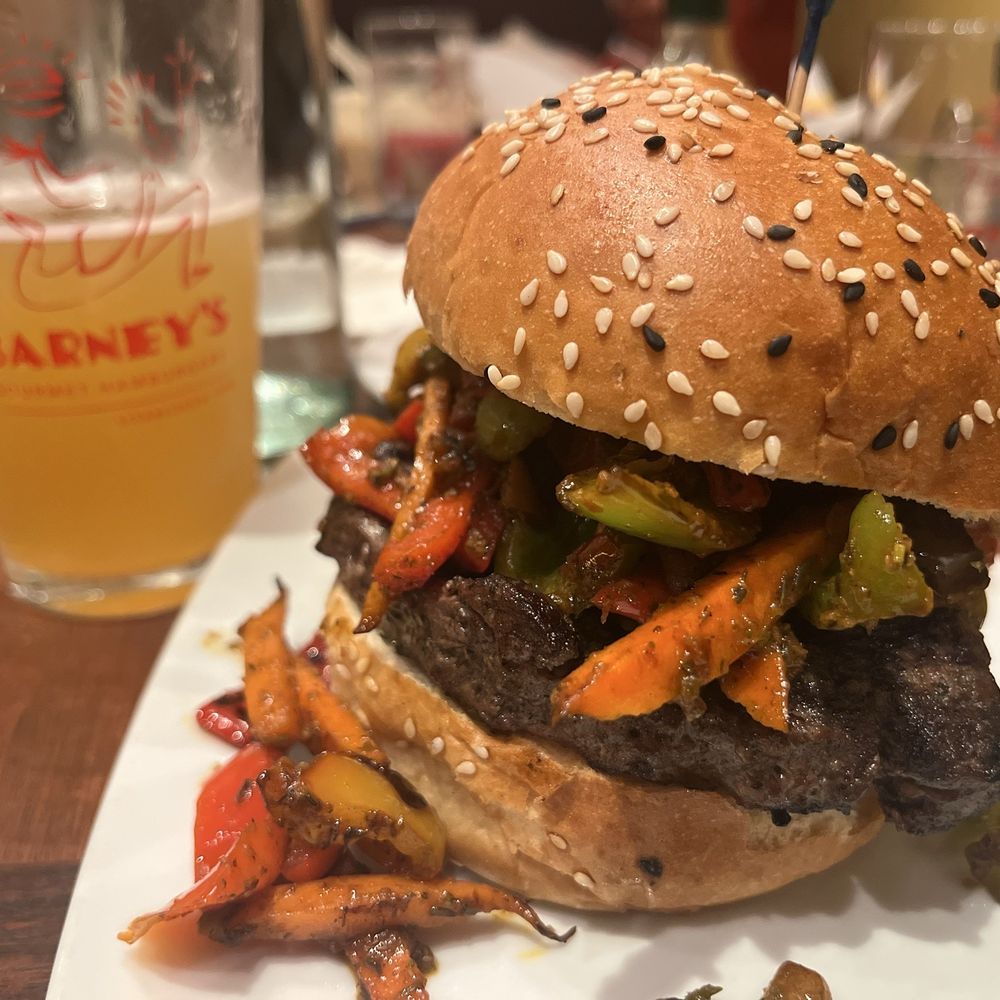 Barney's Gourmet Hamburgers - Caribbean Burger - Burgers Near Me - Berkeley, California Barney's Gourmet Hamburgers - Caribbean Burger - Burgers Near Me - Berkeley, California