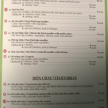 A Chau Restaurant - Menu - Vietnamese Near Me - Louisville, Kentucky