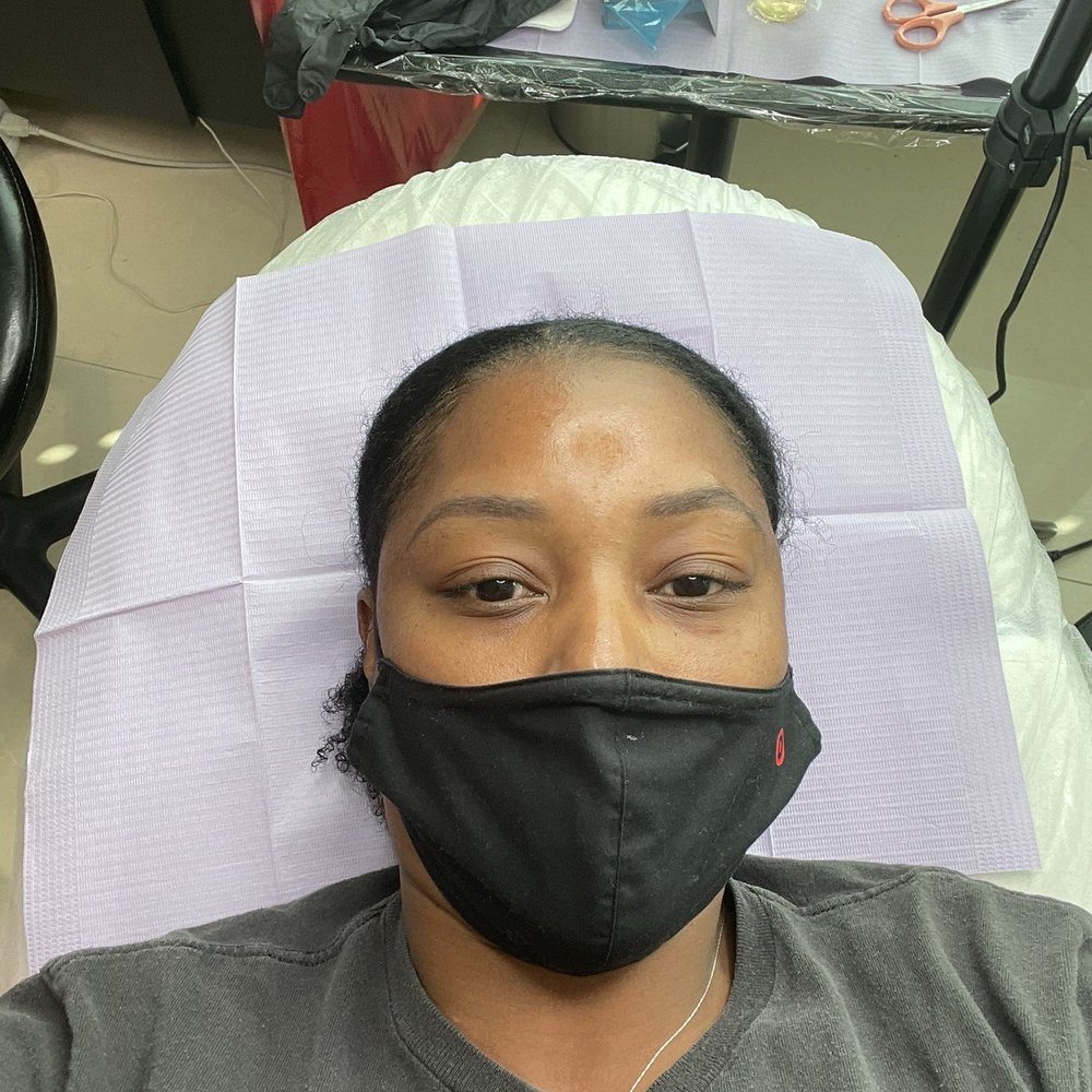 The Brow Effect - During touch up - Threading Services Near Me - Miami, Florida The Brow Effect - During touch up - Threading Services Near Me - Miami, Florida