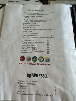 Menu photo 8 Lake House Restaurant Vineland, ON