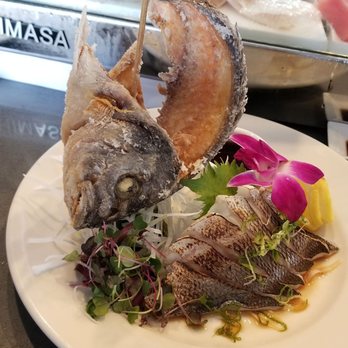 @Sushi - Black Snapper sashimi. They fry the skeleton, so it's like a giant fish chip! - Sushi Bars Near Me - Long Beach, California