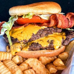 PB&J’s Café - Double Bacon Cheeseburger