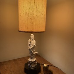 Newhall Lamp and Shades - New shade and harp to go with this vintage lamp that I got at an estate sale.  Thrilled.