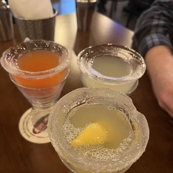 Hops n Drops - (Left to right) Strawberry Lemon Drop, Lemon Drop, Gummy Bear - Burgers Near Me - Milton, Washington Hops n Drops - (Left to right) Strawberry Lemon Drop, Lemon Drop, Gummy Bear - Burgers Near Me - Milton, Washington