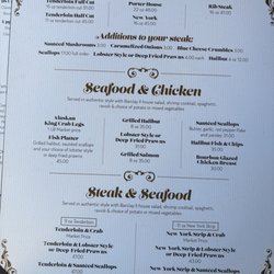 Barclay II - Menu
