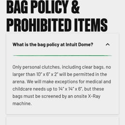Another Bag policy found on the app