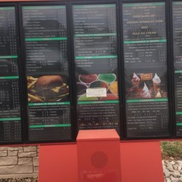 Partial menu view