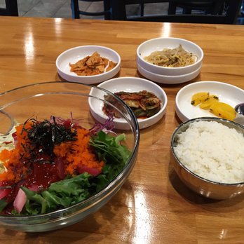 Koreatown - Spicy Korean Chirashi. I ordered it extra spicy and they delivered! Very tasty and yet light meal, I really enjoyed it. - Korean Near Me - Mesa, Arizona Koreatown - Spicy Korean Chirashi. I ordered it extra spicy and they delivered! Very tasty and yet light meal, I really enjoyed it. - Korean Near Me - Mesa, Arizona