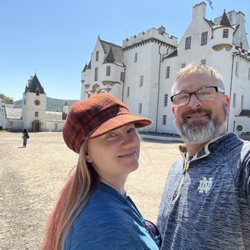Blair Castle - Castle background.   Is foreground.