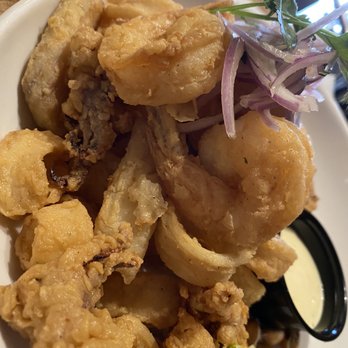 Limón - Jalea fried goodness of calamari, shrimp, and fish. I swear this is missing a fried ring of lemon - Peruvian Near Me - Walnut Creek, California Limón - Jalea fried goodness of calamari, shrimp, and fish. I swear this is missing a fried ring of lemon - Peruvian Near Me - Walnut Creek, California