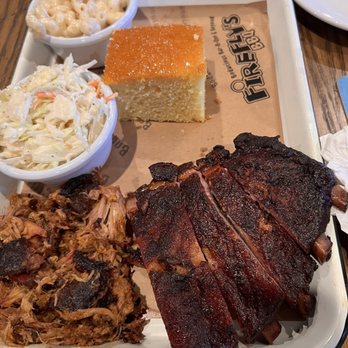 Firefly's BBQ - 2 meat platter - Barbeque Near Me - Marlborough, Massachusetts
