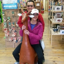 Jackson Hole Toy Store - You bet giraffe we're having a good time in this toy store!