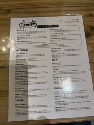 Menu photo 2 Annie's Thai Kitchen Jackson, WY