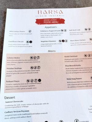 Menu photo 8 Barsa New Indian Durham, NC