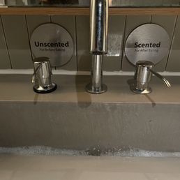 2 different hand soap in the bathroom 2 different hand soap in the bathroom