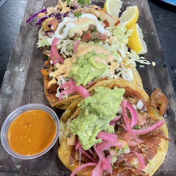 Compadres Cantina - Taco flight - Mexican Near Me - Ontario, California Compadres Cantina - Taco flight - Mexican Near Me - Ontario, California