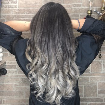 Xcellent Hair Square - Ash grey balayage by Kevin - Hair Salons Near Me - Flushing, New York