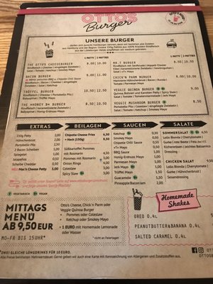 Menu photo 2 Otto's Burger Schanze Hamburg, HH Menu photo 2 Otto's Burger Schanze Hamburg, HH